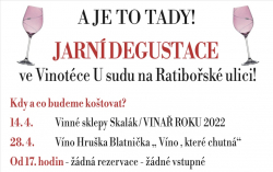 JARNÍ DEGUSTACE ve Vinotéce na Ratibořské ulici 